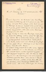 k.k. naturhistorisches Hofmuseum, Intendanzakten 1885-1896 (Hauer), Aktenzahl Z.548/1893, Seite 1